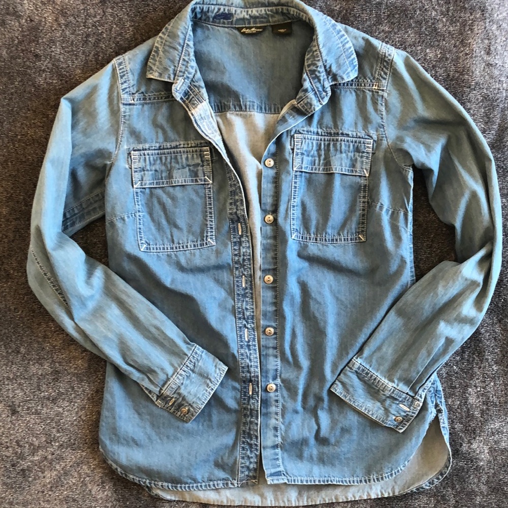 Eddie Bauer denim button up